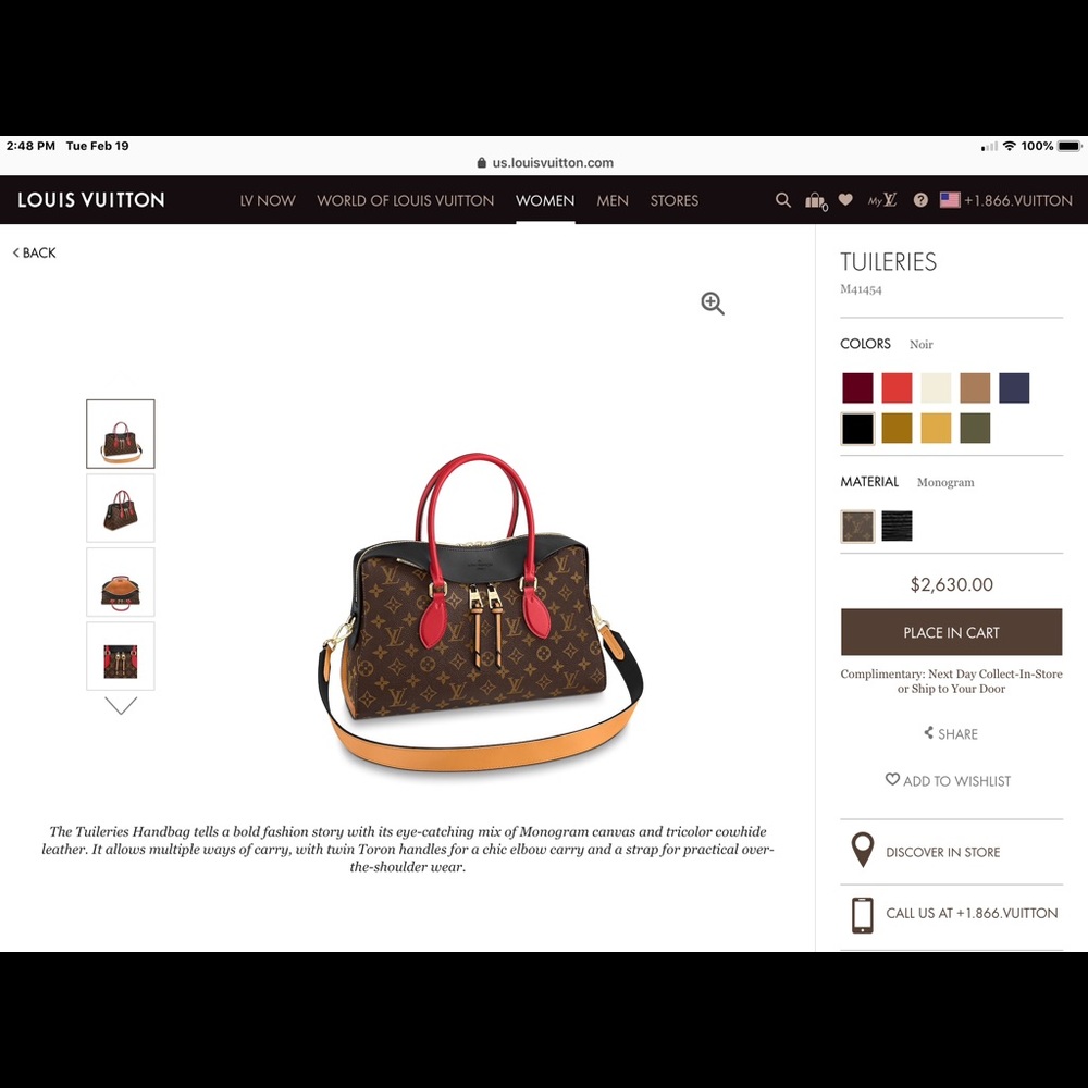 Louis Vuitton Tuileries Handbag!
